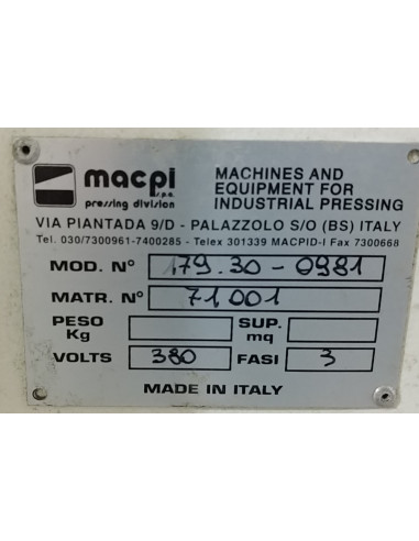 MACPI 179.30-0981 , ASSE DA STIRO