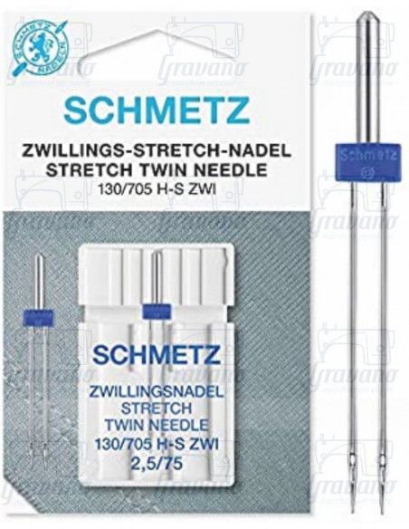SCHMETZ DOPPIO AGO ELASTICIZZATO 130/705-HS-ZWI - 2.5/75