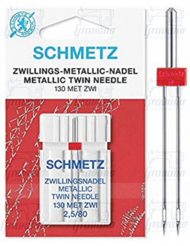 SCHMETZ AGO DOPPIO METALLICO 130 MET-ZWI - 2.5/80